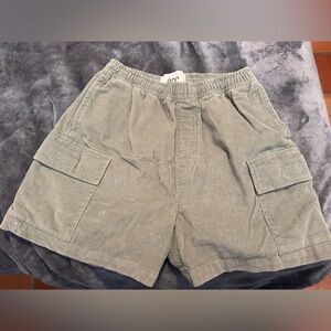 BDG Olive Green Corduroy Shorts